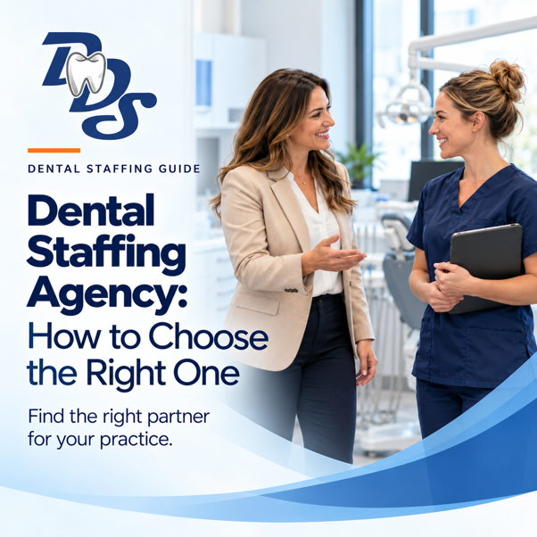 dental staffing agency coordinator helping a practice manager book a temp dental hygienist